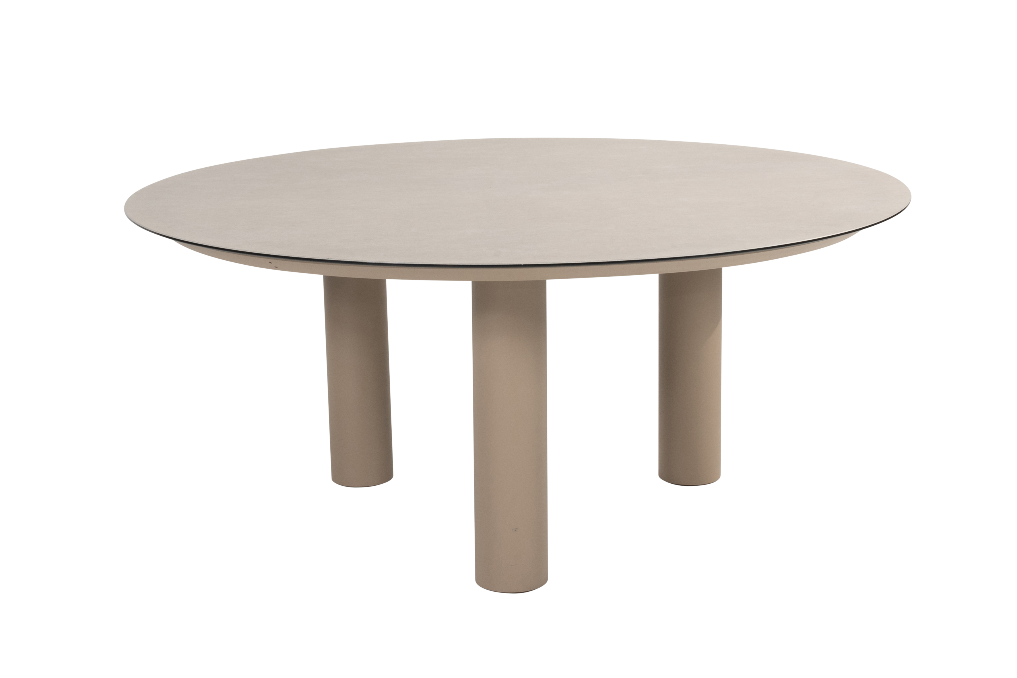  Taste Donato Ceramic Table ø160cm W/3 Legs - Latte